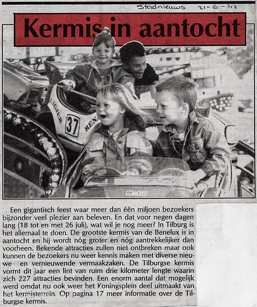 1992, Kermis, Tilburg, Tilburgse kermis