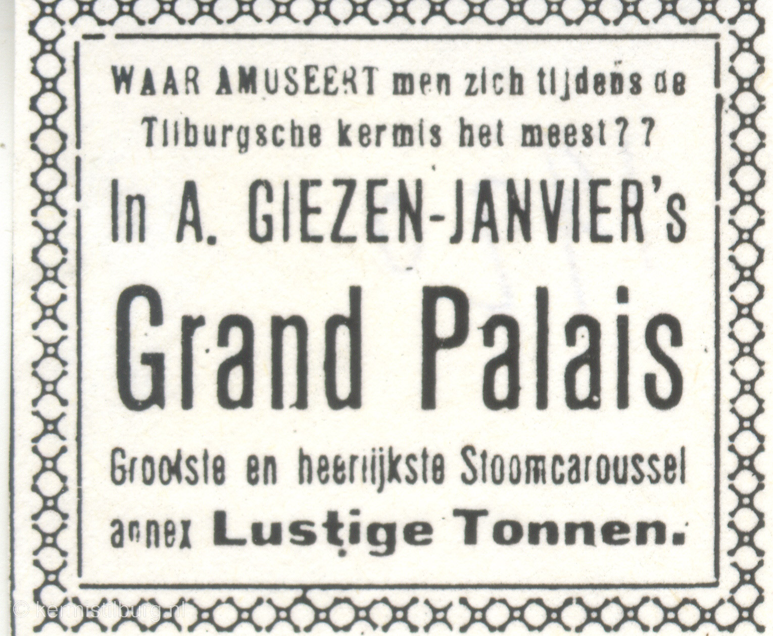 1920, Kermis, Tilburg, Tilburgse kermis, krant, skc