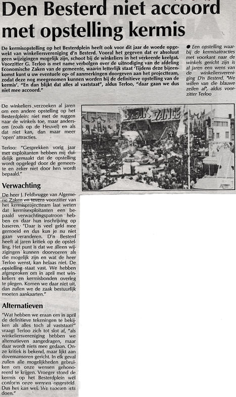 1993, Kermis, Tilburgse kermis, krant