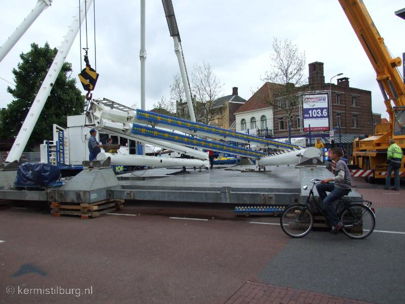 2008, Kermis, Tilburg, Tilburgse kermis, bouwen