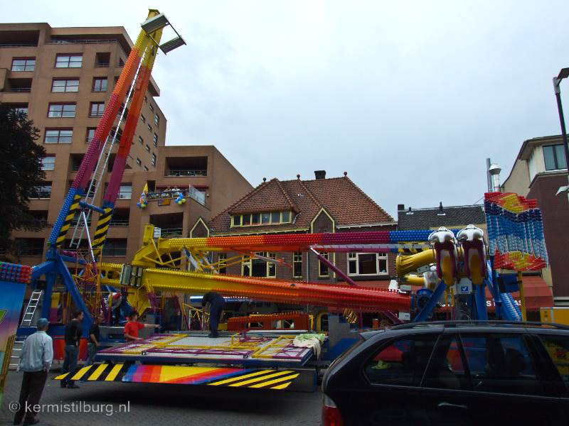 2008, Kermis, Tilburg, Tilburgse kermis, bouwen