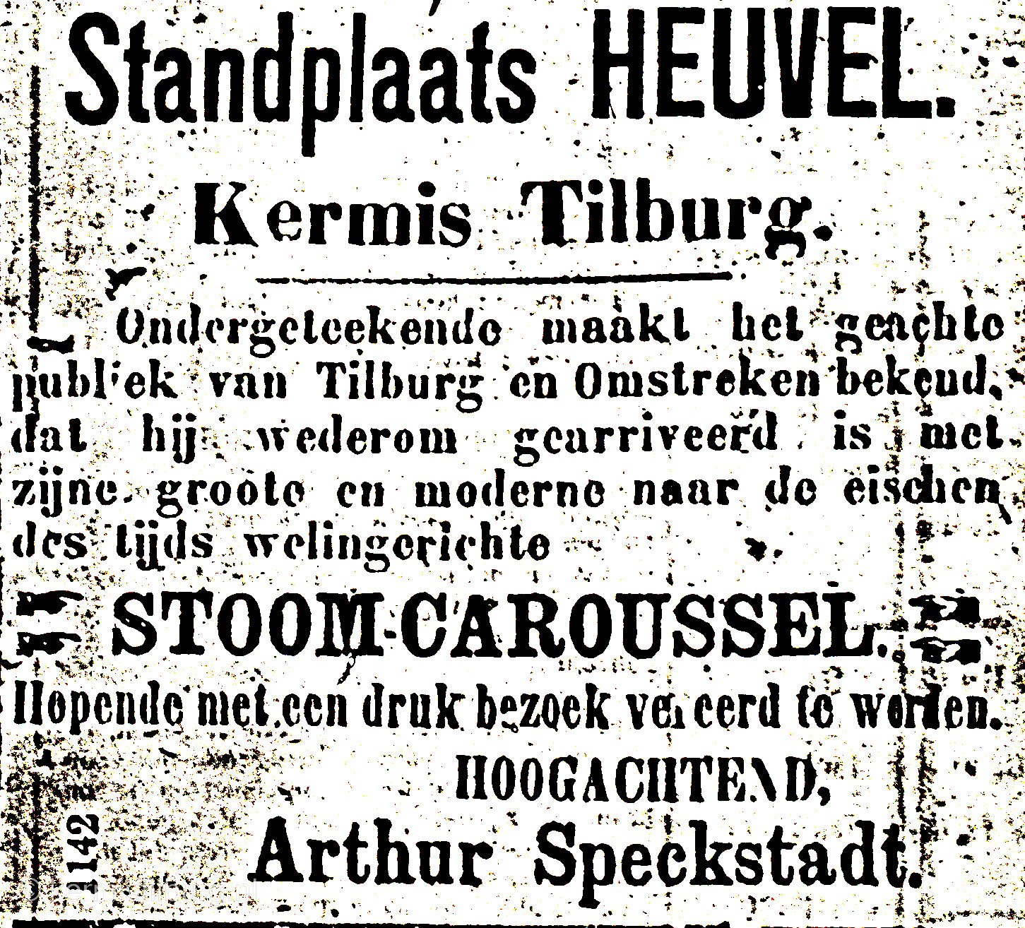 1906, Kermis, Tilburg, Tilburgse kermis, krant, skc