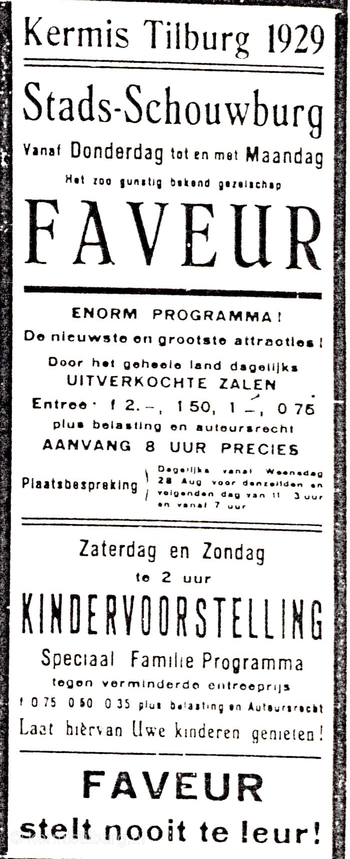 1929, Kermis, Tilburg, Tilburgse kermis, skc
