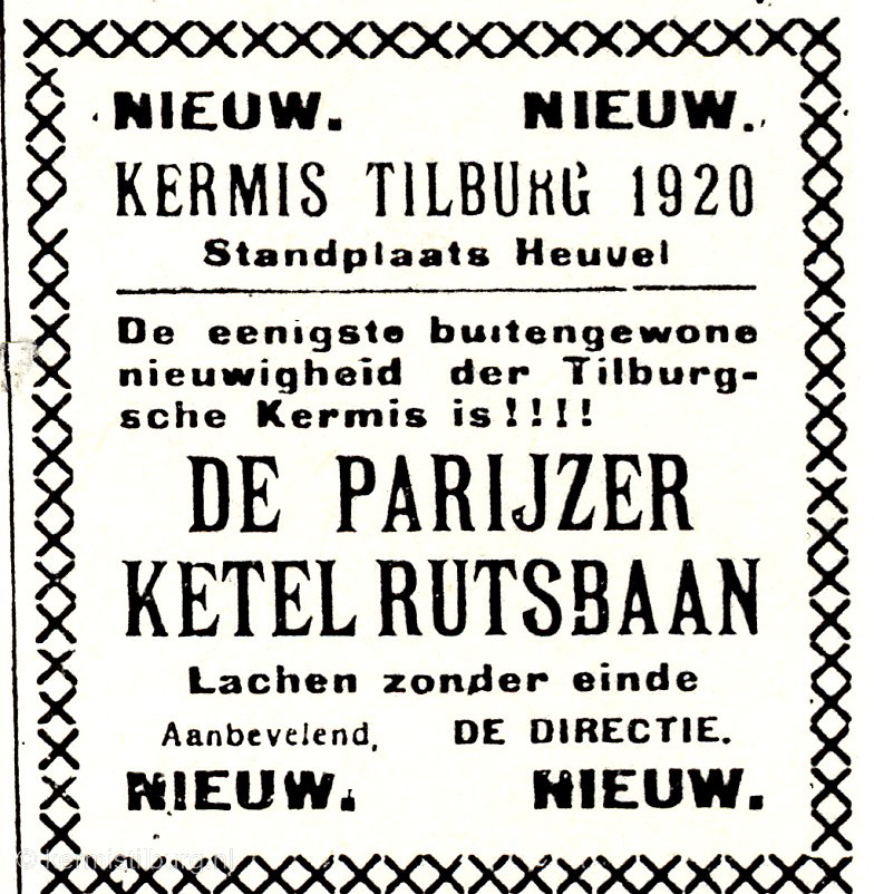 1920, Kermis, Tilburg, Tilburgse kermis, krant, skc