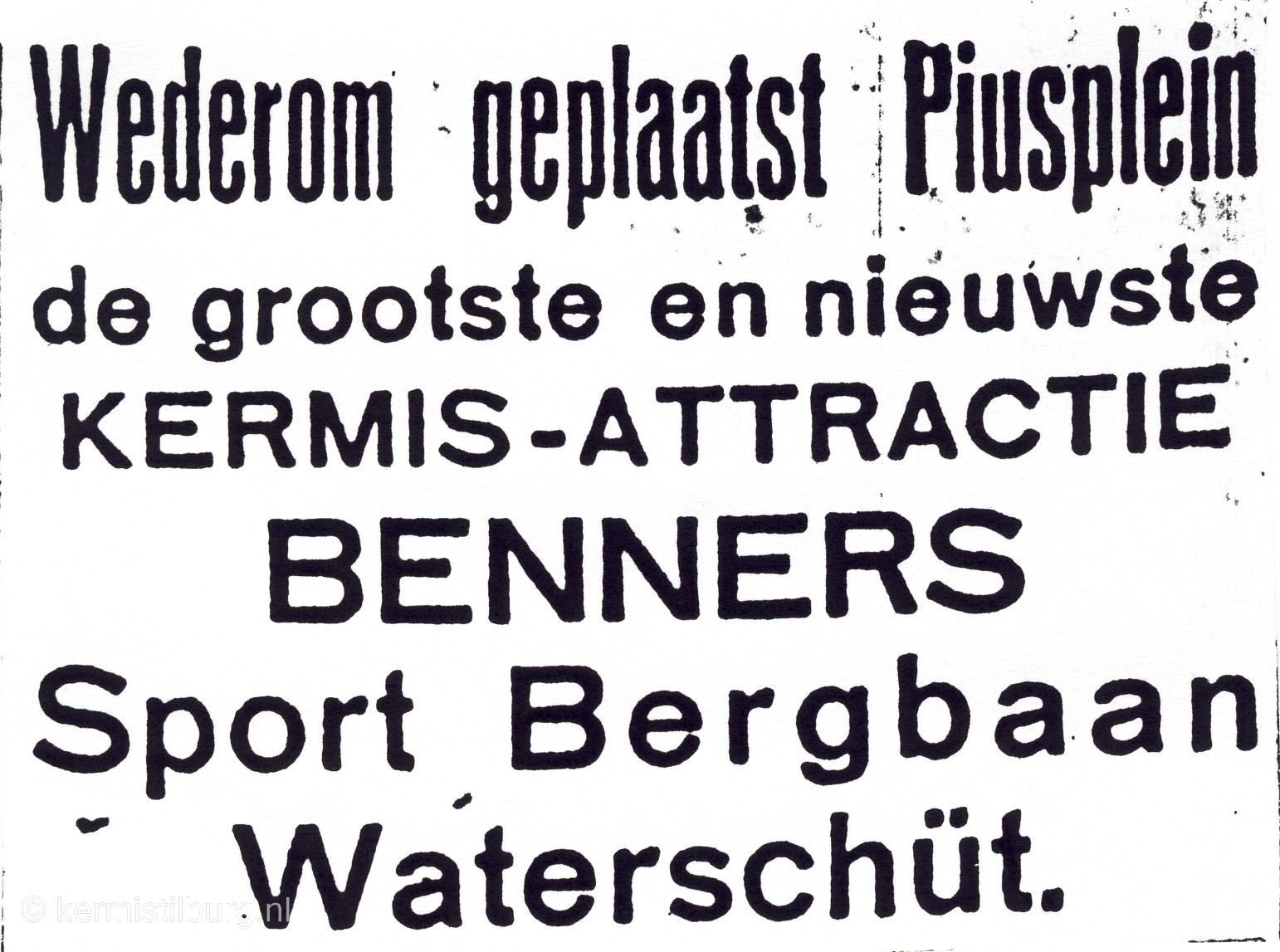 1924, Kermis, Tilburg, Tilburgse kermis, krant, skc