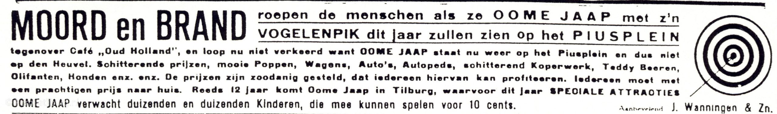 1936, Kermis, Tilburg, Tilburgse kermis