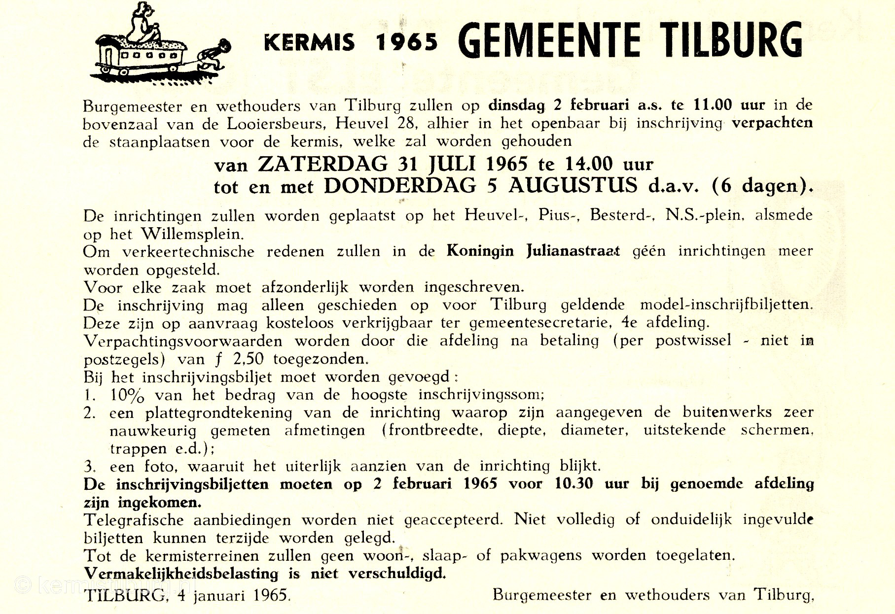 1965, Kermis, Tilburg, Tilburgse kermis, skc
