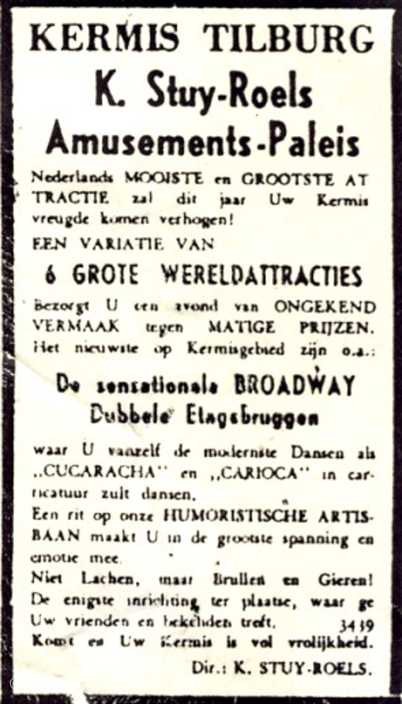 1947, Kermis, Tilburg, Tilburgse kermis