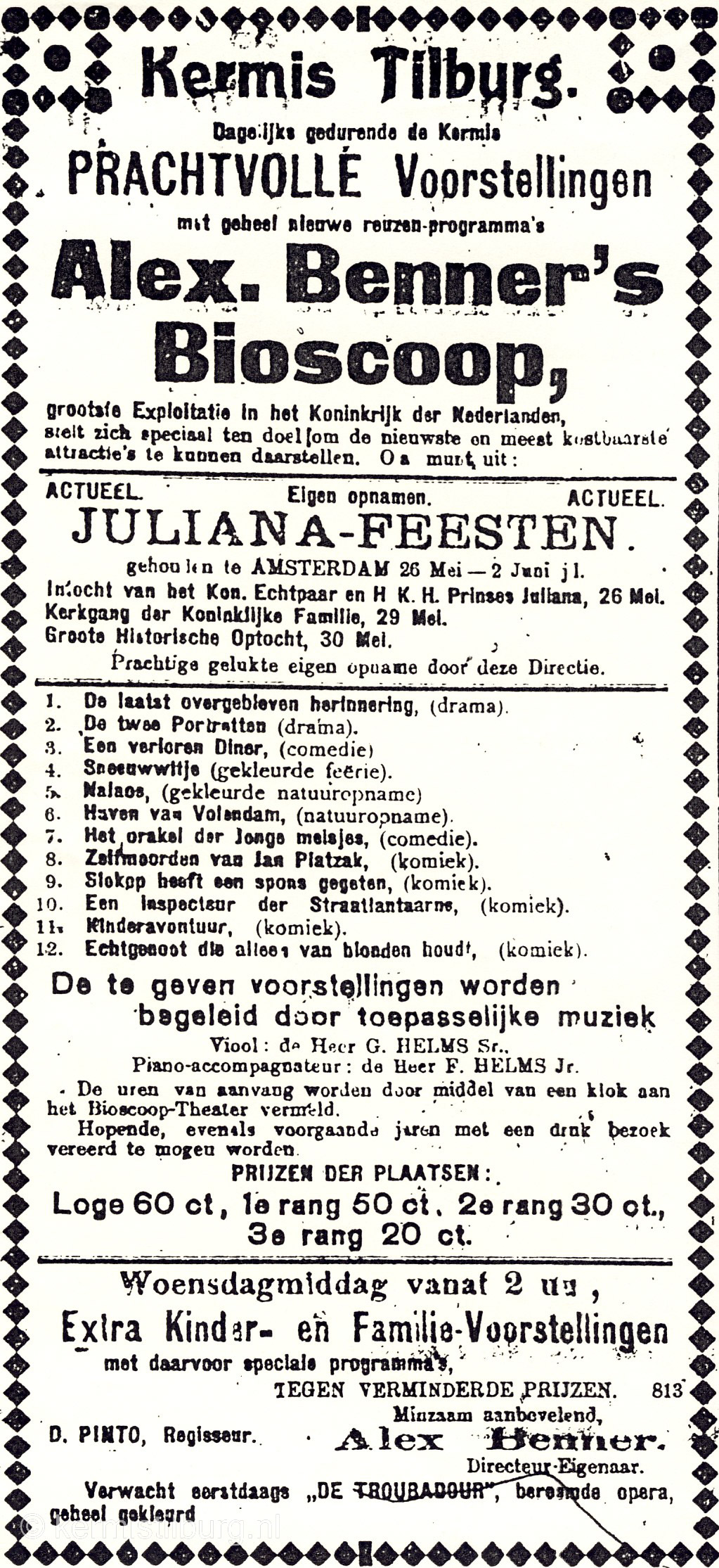 1910, Kermis, Tilburg, Tilburgse kermis, krant, skc