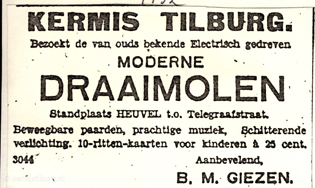 1932, Kermis, Tilburg, Tilburgse kermis