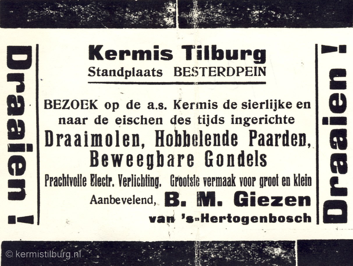 1926, Kermis, Tilburg, Tilburgse kermis, skc