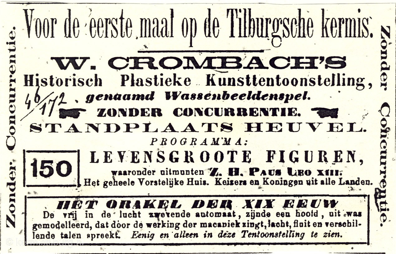 1891, Kermis, Tilburg, Tilburgse kermis