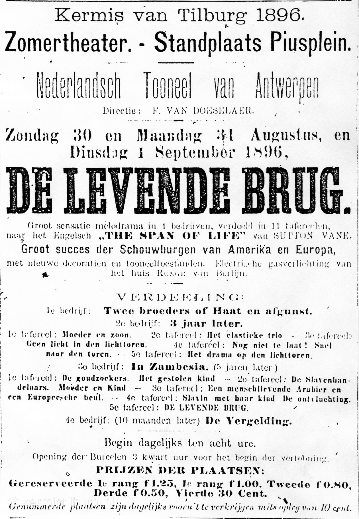 1896, Kermis, Tilburg, Tilburgse kermis