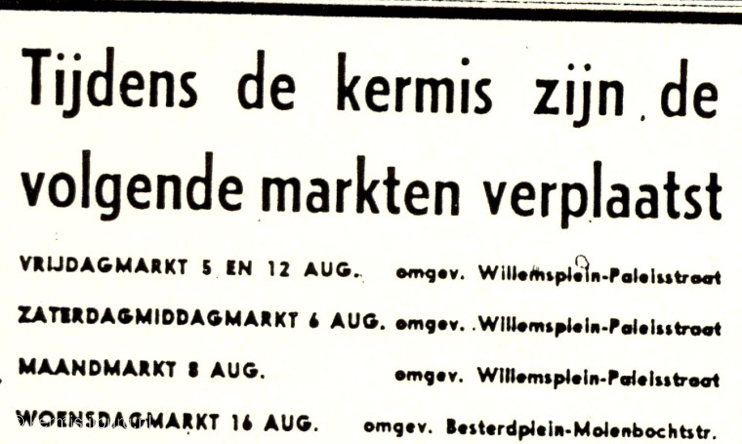 1960, Kermis, Tilburg, Tilburgse kermis